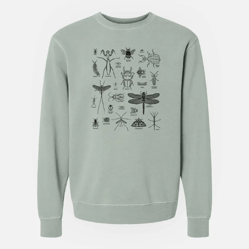 Chart of Arthropods/Insects - Unisex Pigment Dyed Crew Sweatshirt