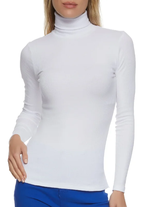 Basic Turtleneck Long Sleeve Top